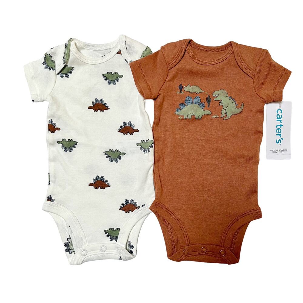 NWT Carter's Dinosaur Onesie Set Size NB